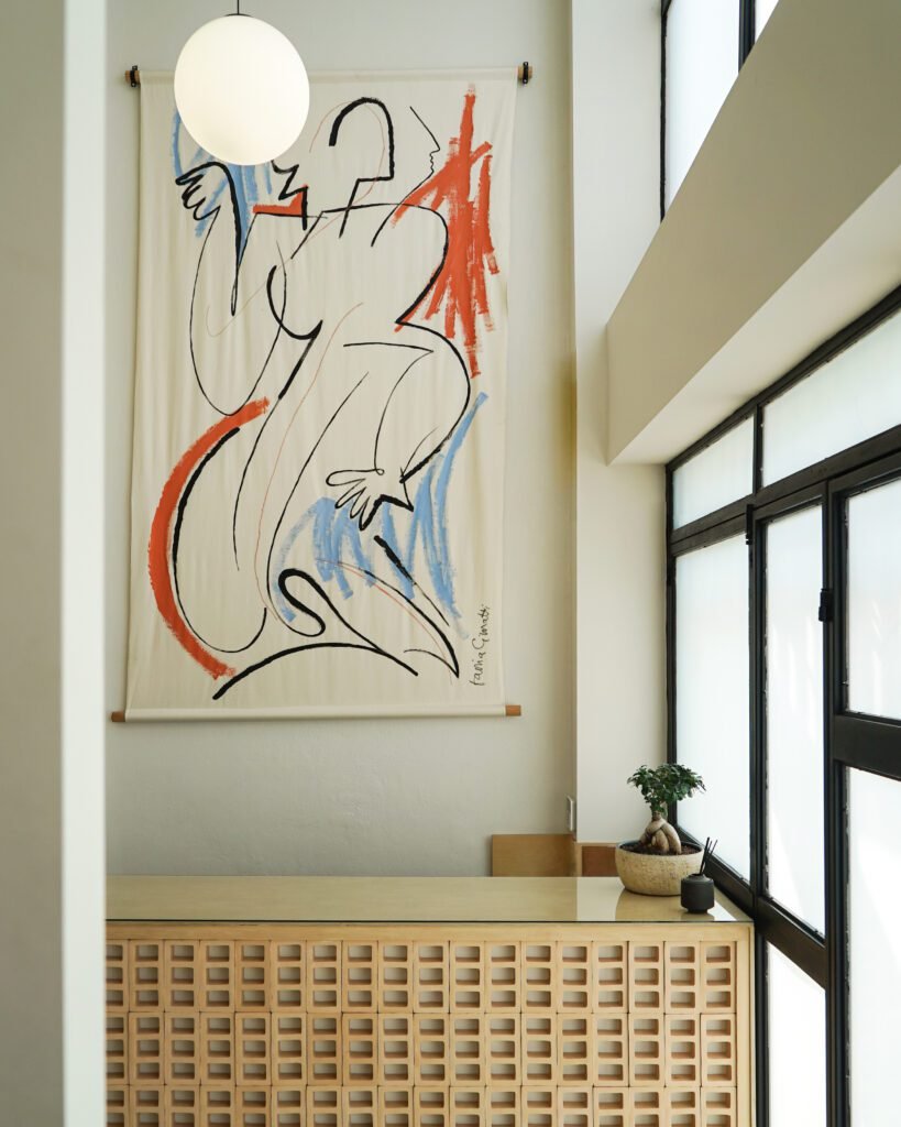 artwork on the wall - architecture studio Maneo