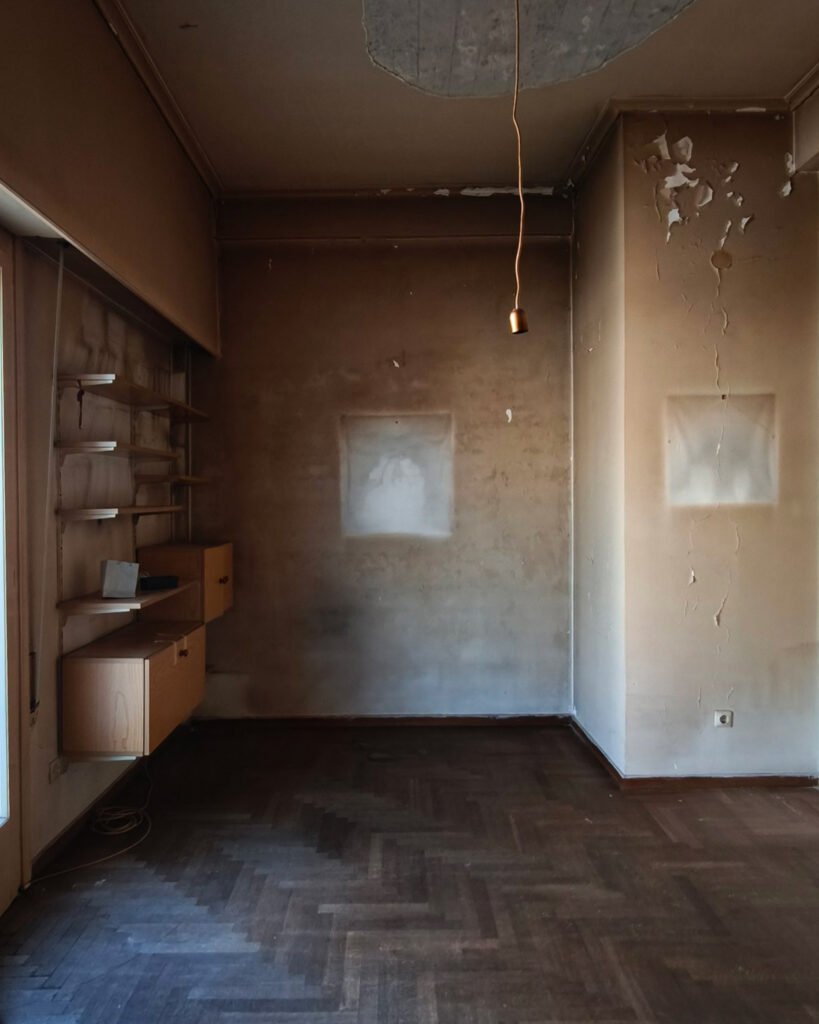 Exarchia,contemporary,interior design,wood,parquet,terazzo,glassblock,glass,minimal,aesthetic,renovation,Athens,Greece,smallapartment